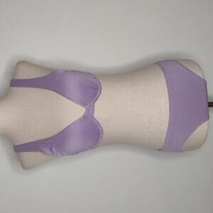 NWT Splendid Women's Lavender Two Piece Swimsuit Size Small